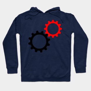 Red and black Gears Hoodie